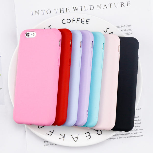 Shockproof Candy Color Silicone Case for iPhone