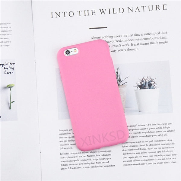 Shockproof Candy Color Silicone Case for iPhone