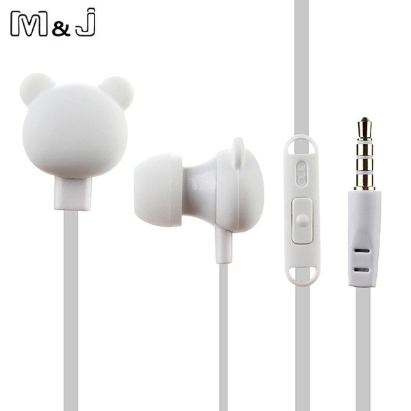 M&J Colorful Cartoon Cute Earphone