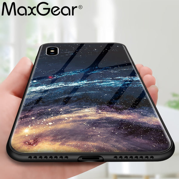 MaxGear Star Space Tempered Glass Case