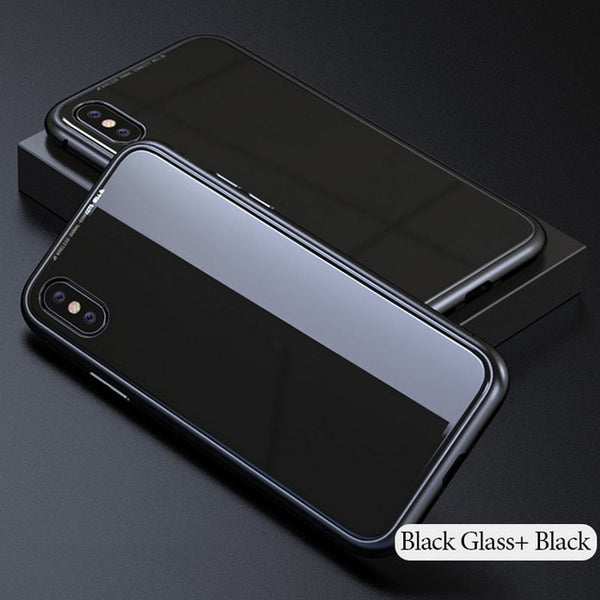 Magnetic Adsorption Flip Case for iPhone